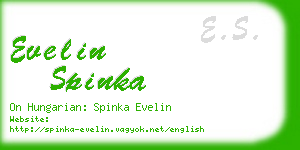 evelin spinka business card